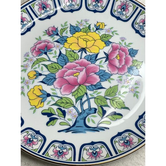 Fred Roberts Co Japanese Porcelain Floral Decorative Plate Roses 10.5" Rare - Picture 5 of 8